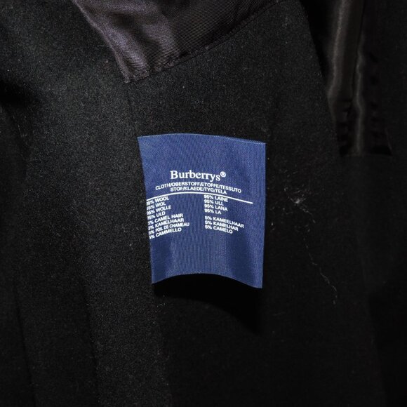 BURBERRY sz 10 Womens Black Blaydon Trench Single Breast w/ Wool Liner & Collar - Picture 12 of 16